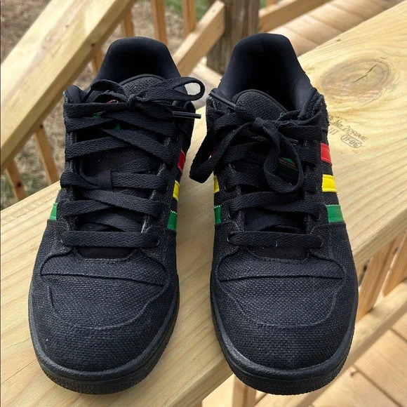 Adidas Hemp Bucktown Original Shoes Men Size 10 Rasta Black Red Green Yellow